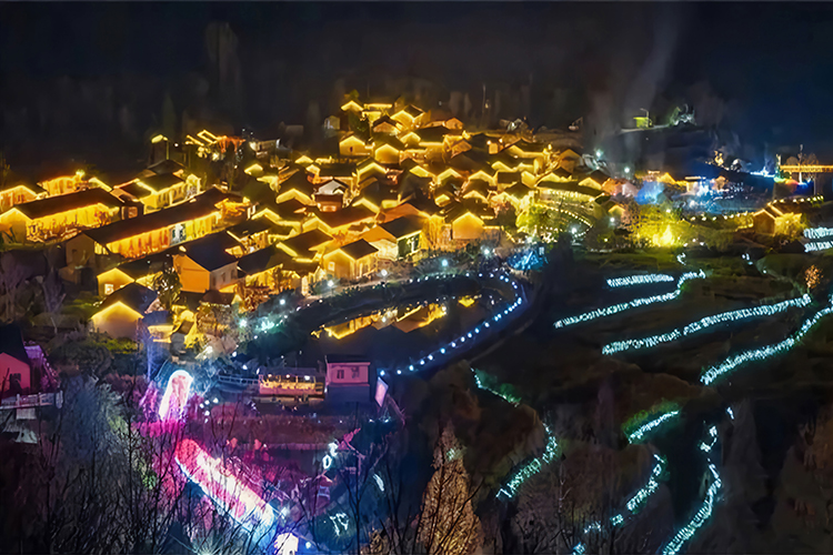 新县田铺大塆夜景亮化