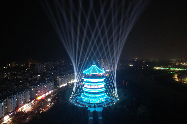 茗阳阁夜景亮化